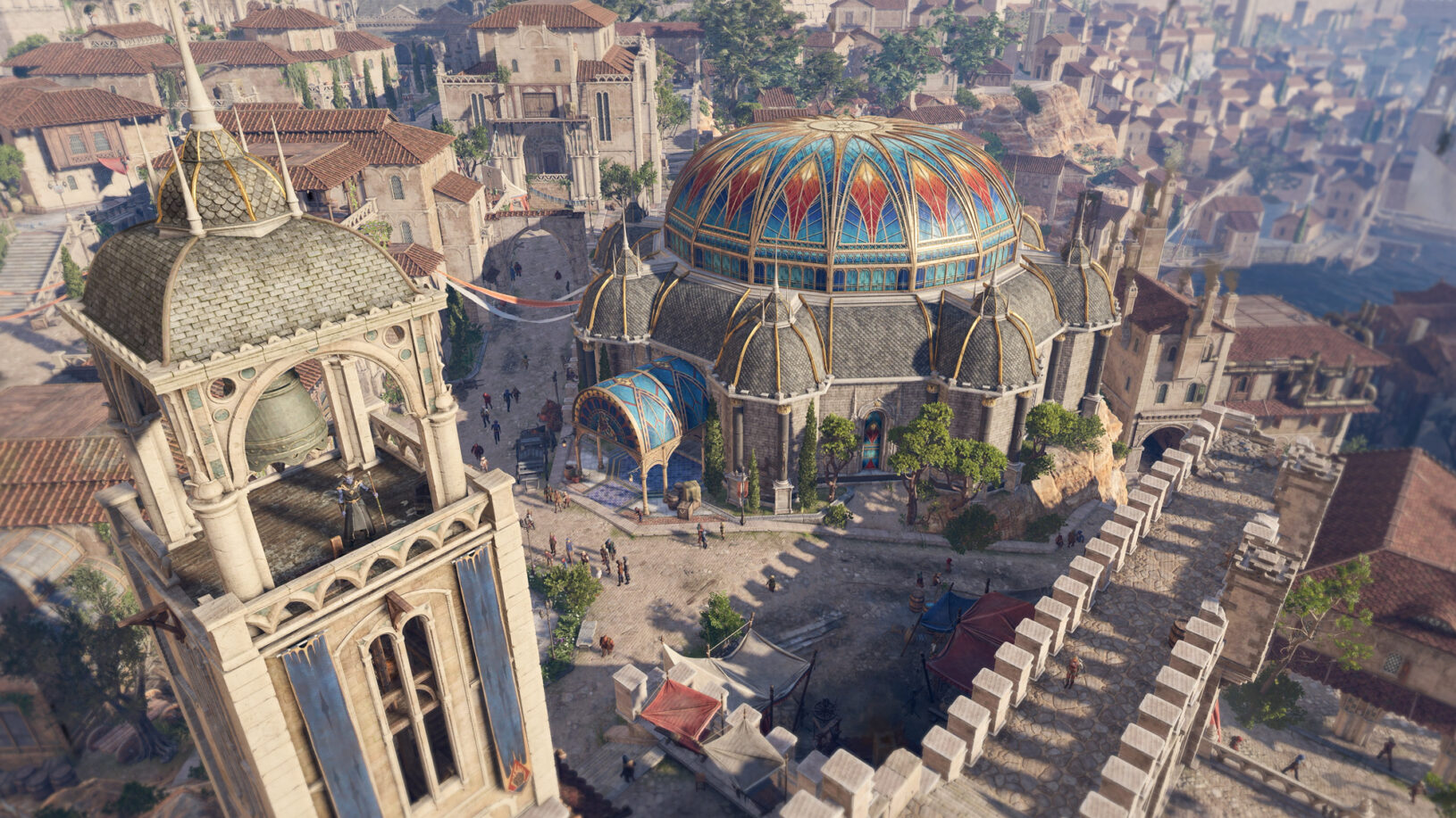 Die Stadt Baldur's Gate aus dem Spiel Baldur's Gate 3 ist einer der Schauplätze, den du auch in Dungeons & Dragons bereisen kannst.