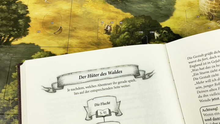 Auf den Plättchen stehen Nummern, die für eine bestimmte Seite im Buch stehen. Auf der Seite findest du weitere Anweisungen, was nun geschieht.